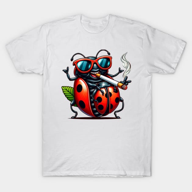 Spring Ladybugs - Perfect Ladybugs Spring T-Shirt by GalaxyGraffiti